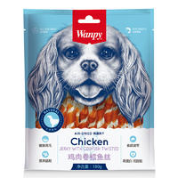 Wanpy17版 犬用鸡肉卷鳕鱼丝180g 鸡肉卷鳕鱼丝 180 g